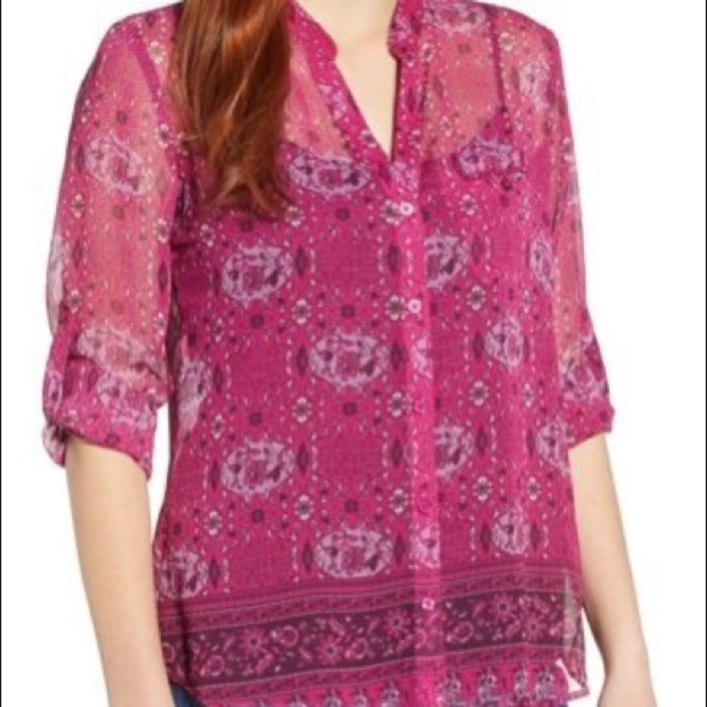 NWT KUT From the Kloth Jasmine Blouse Size Small